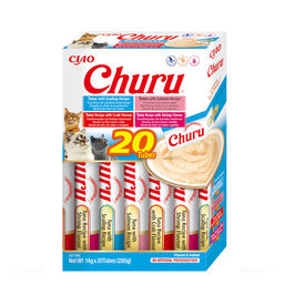 Churu Variedades de Atum e Marisco Snack L&iacute;quido para gatos