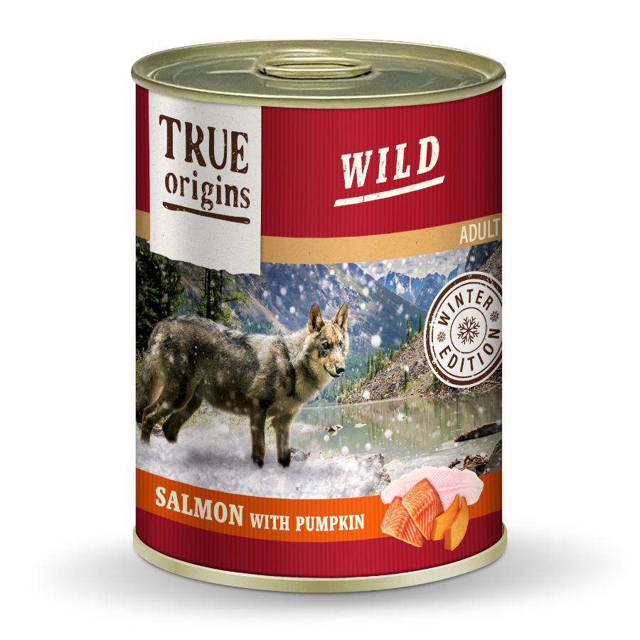 400 g True Origins Wild Winter Edition Salm&atilde;o e Ab&oacute;bora lata para c&atilde;es, , large Imagem n&uacute;mero 1