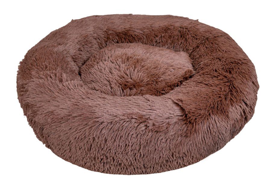 Leeby Cama Redonda Anti Stress Castanha para c&atilde;es, , large Imagem n&uacute;mero 2