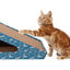 Leeby Walter arranhador de cartão horizontal com bola e estampado de peixes para gatos, , large Indicador imagem número 2