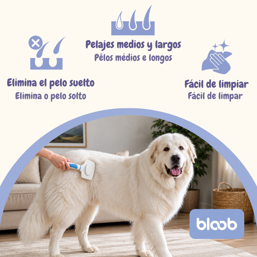 Bloob Escova cardadeira autolimpante para c&atilde;es, , large Imagem n&uacute;mero 3