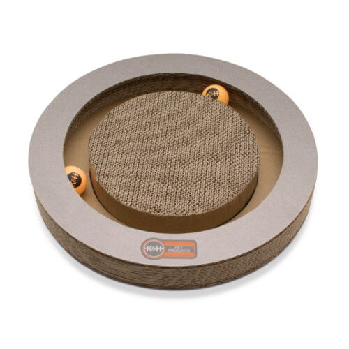 K&H juguete rascador de cart&oacute;n redondo Imagem n&uacute;mero 1