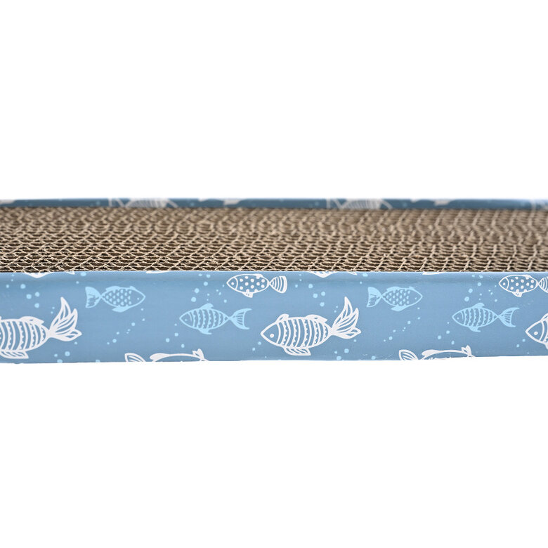 Leeby Fitz tábua arranhadora de cartão azul para gatos,  Imagem número 9 Leeby Fitz tábua arranhadora de cartão azul para gatos, , large Imagem número 9