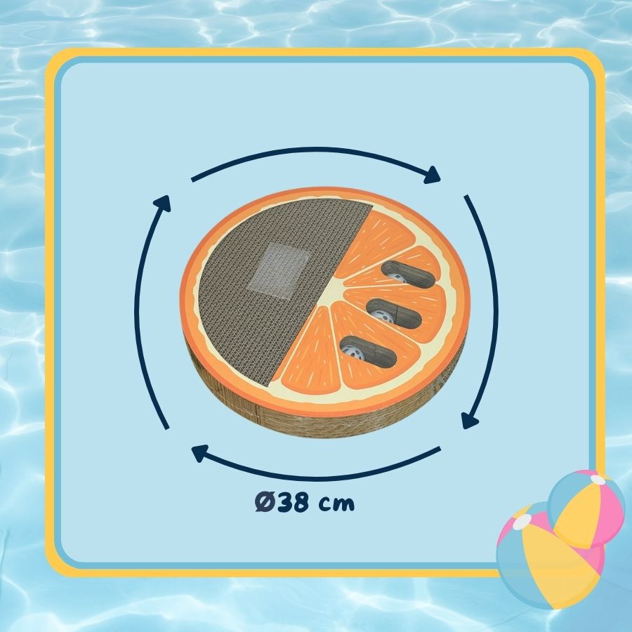 Summer Vibes Scratcher Orange Arranhador em Cart&atilde;o para gatos, , large Imagem n&uacute;mero 5