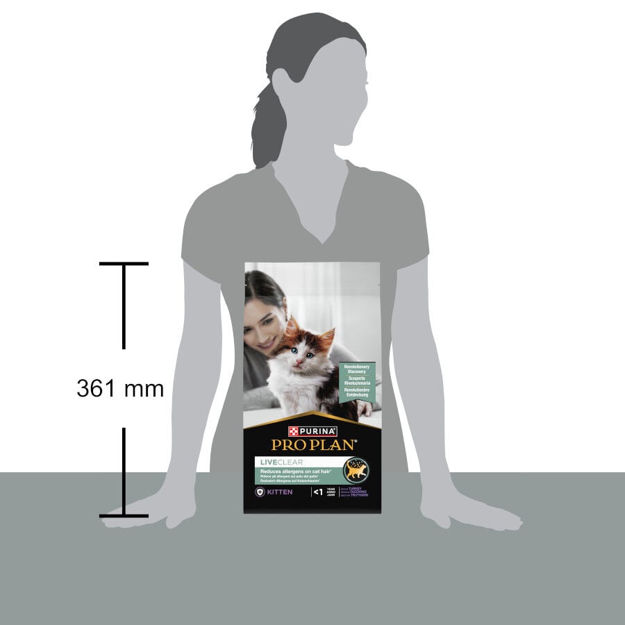 1.4 kg Purina Pro Plan Live Clear Kitten <1 ano Turkey Ra&ccedil;&atilde;o para gatinhos, , large Imagem n&uacute;mero 4
