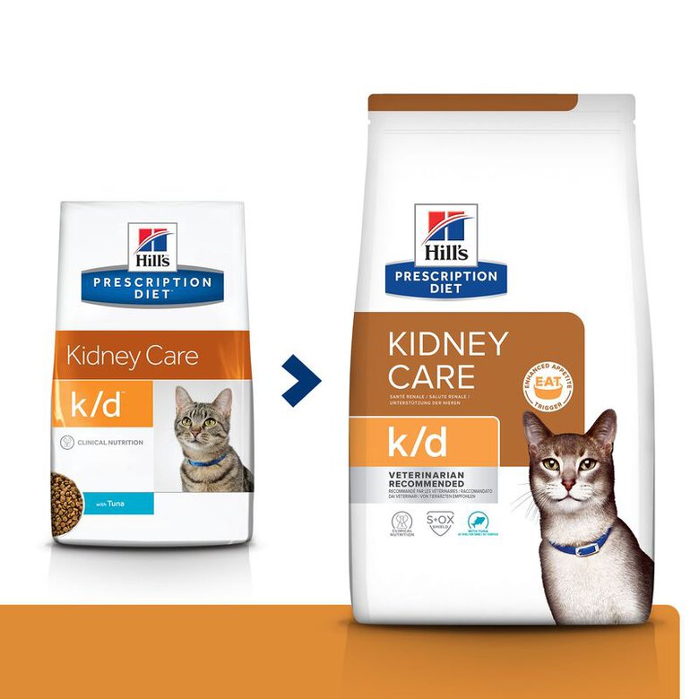 Hill's Prescription Diet Kidney Care Atum ração para gatos, , large image number null