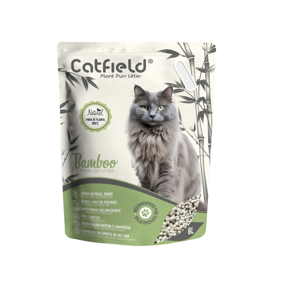 Catfield Bambu Areia Aglomerante Natural para gatos, , large Imagem n&uacute;mero 1
