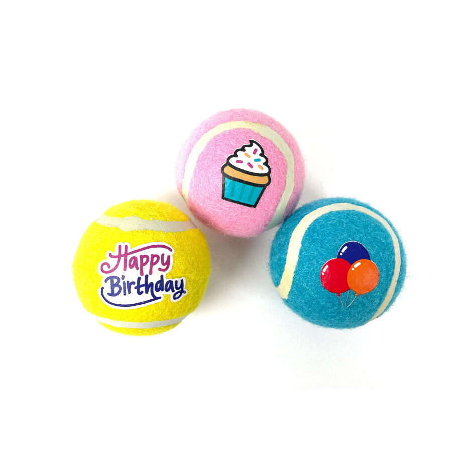 Tootoy! Comfort Happy Birthday Pack de bolas para c&atilde;es, , large Imagem n&uacute;mero 2