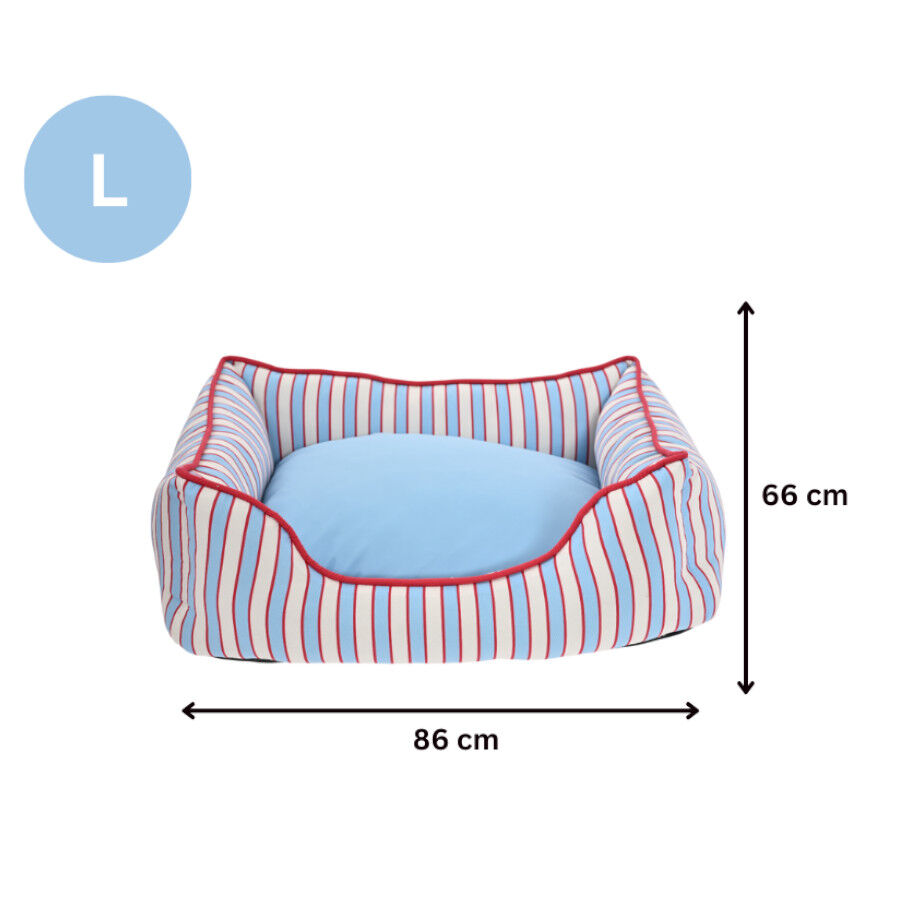 Leeby Cama riscas largas para c&atilde;es, , large Imagem n&uacute;mero 6