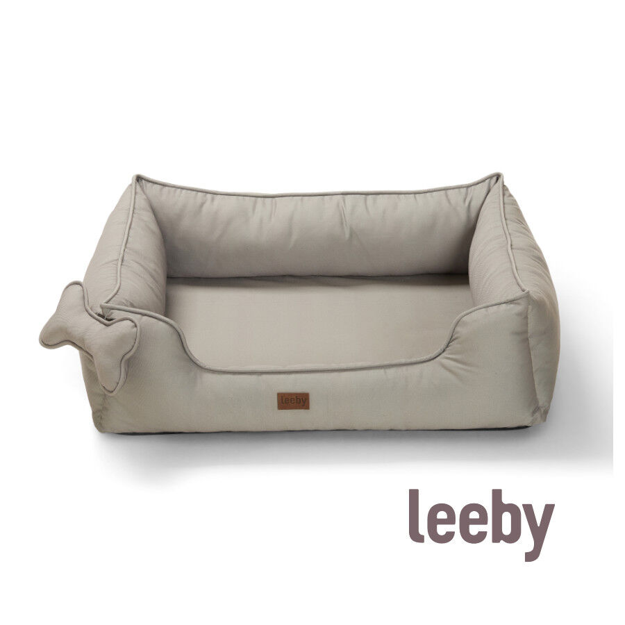Leeby Cama taupe ortop&eacute;dica para c&atilde;es, , large Imagem n&uacute;mero 2