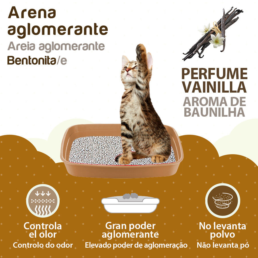 10 L TK-Pet Areia Aglomerante de Bentonita com aroma a baunilha para gatos, , large Imagem n&uacute;mero 2