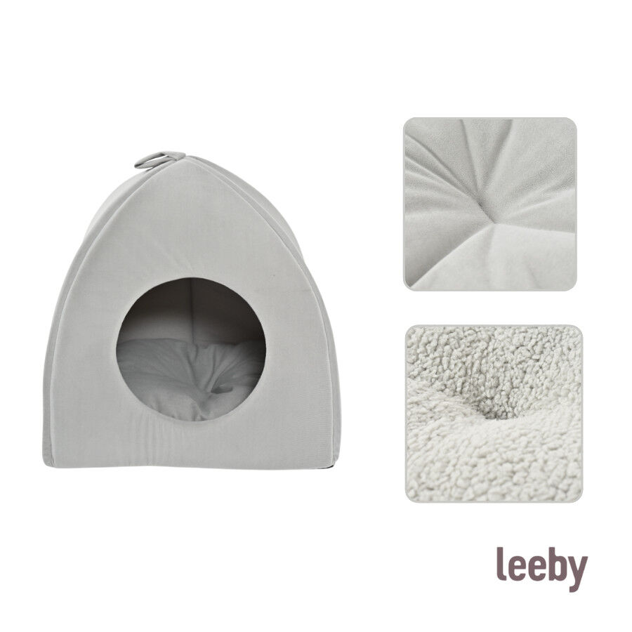 Leeby Cama igl&uacute; cinzenta para gatos, , large Imagem n&uacute;mero 6