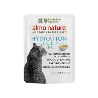 Almo Nature HFC Hydration Help Sardinhas com Caldo sachê para gatos