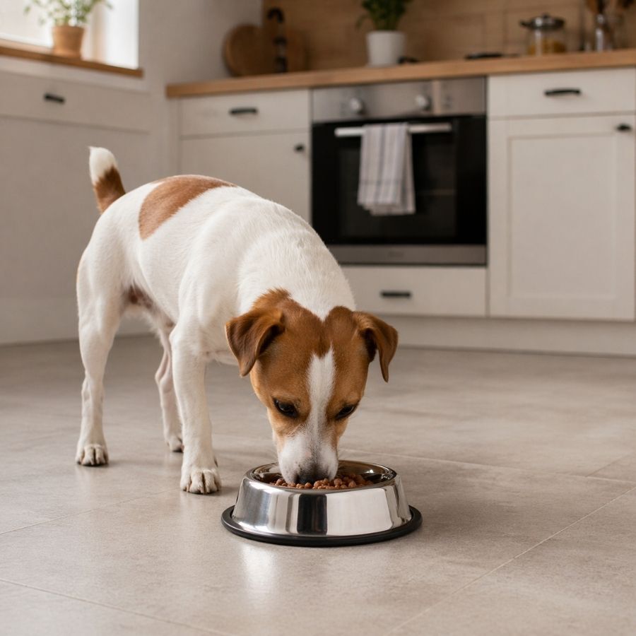 Leeby Comedouro de Metal com Anel de Silicone para c&atilde;es, , large Imagem n&uacute;mero 1