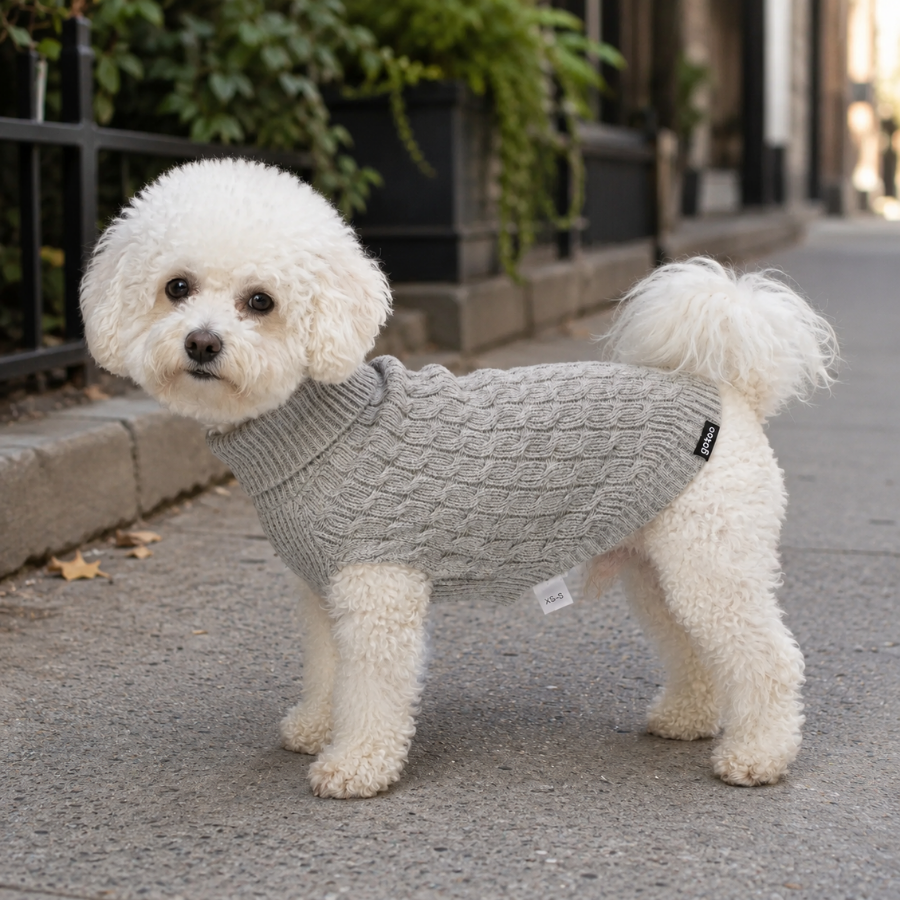 Gotoo Camisola de Malha Cinzenta para c&atilde;es, , large Imagem n&uacute;mero 1