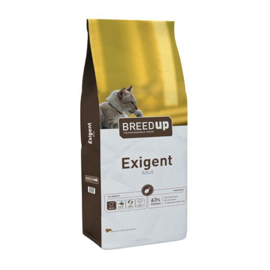 Breed Up Adult Exigent Carne ração para gatos , , large image number null
