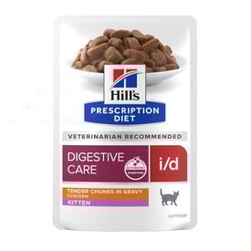 Hill's Prescription Diet I/D Digestive Care Kitten Comida húmida de frango em lata para gatinhos