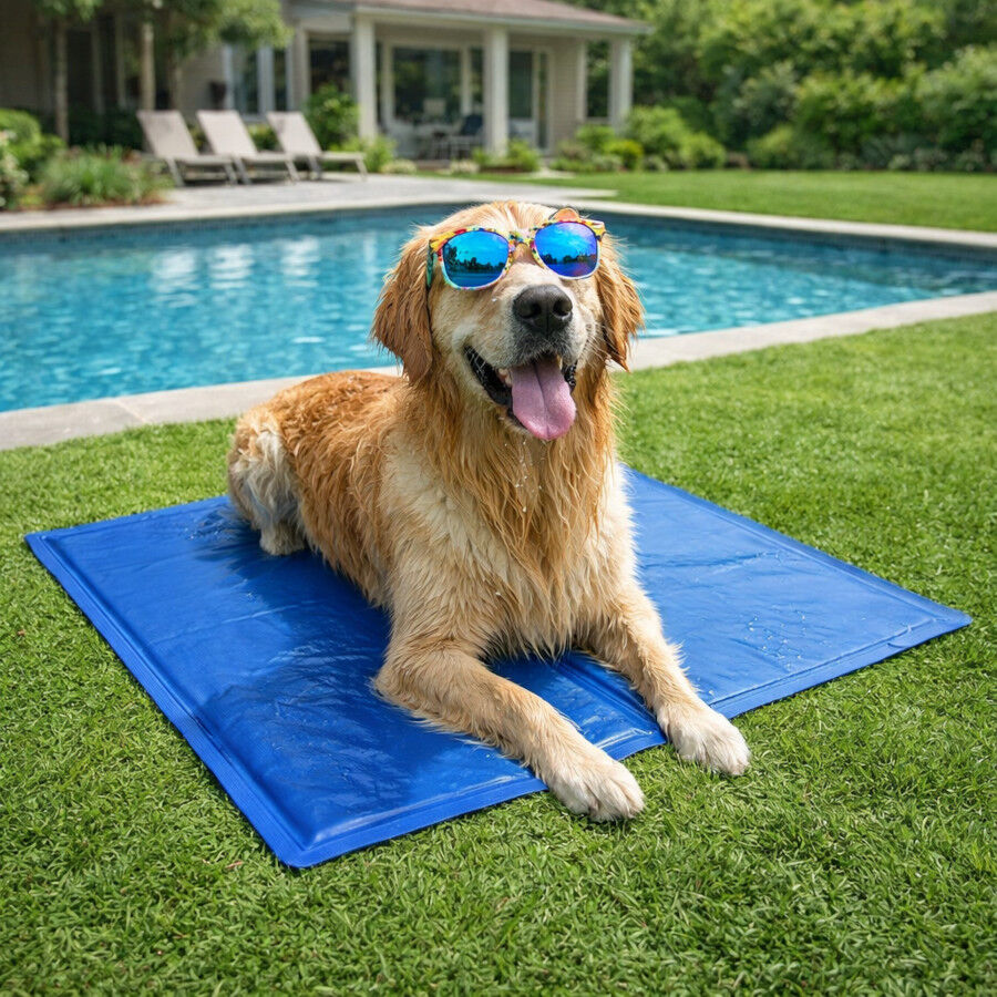 Summer Vibes Manta Refrescante Azul para c&atilde;es, , large Imagem n&uacute;mero 1