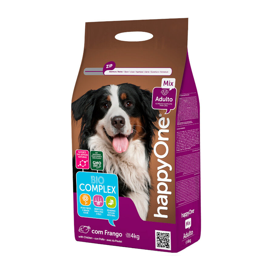 4 kg happyOne Mix Adult Ra&ccedil;&atilde;o de frango para c&atilde;es, , large Imagem n&uacute;mero 1