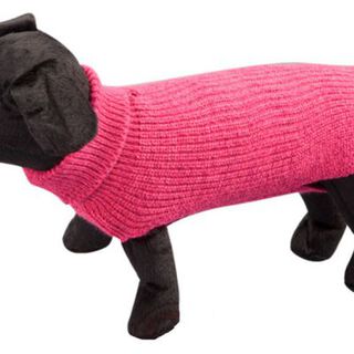 Arppe Sander jersey de tricô liso fucsia para cães