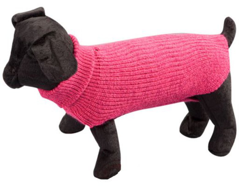Arppe Sander Camisola tricô lisa fucsia para cães,  Imagem número 1 Arppe Sander liso de punto fucsia jersey perros Imagem número 1