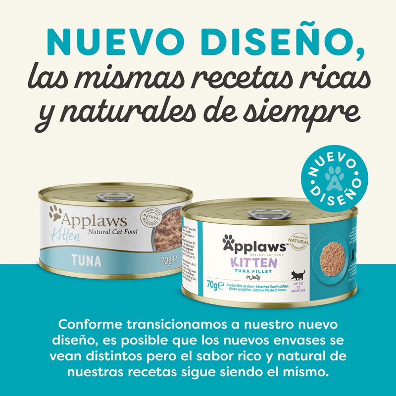 70 g Applaws Kitten Caldo de Atum lata, , large Imagem n&uacute;mero 2