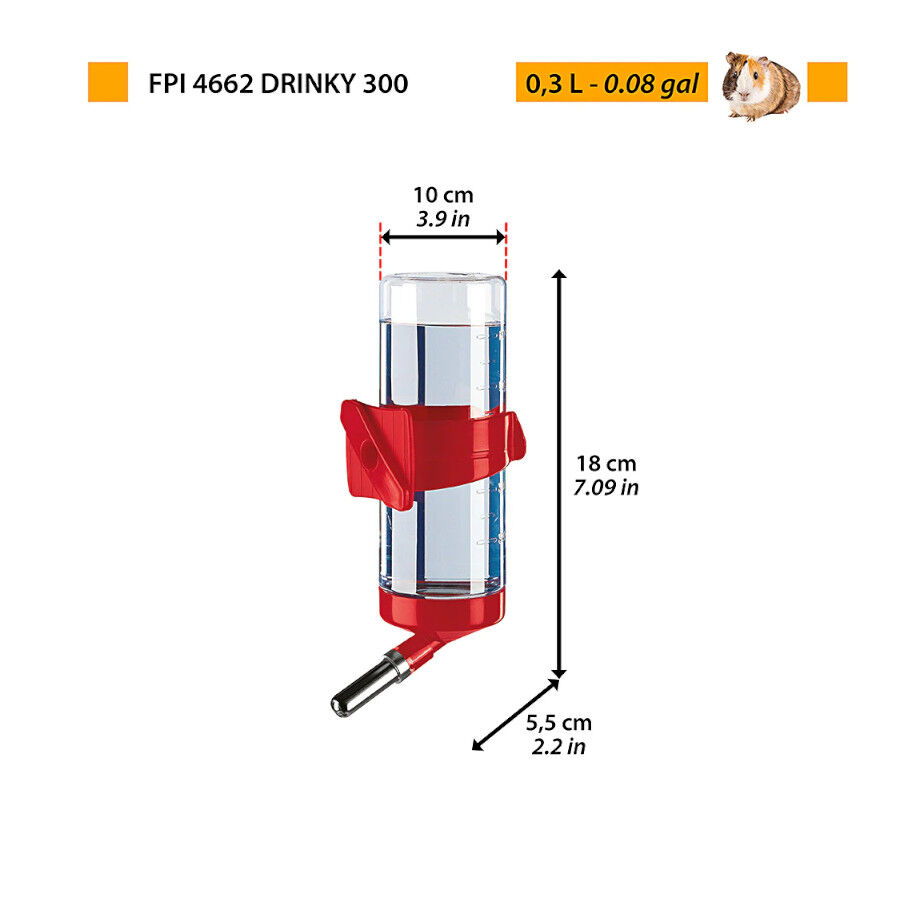 Drinky bebedouro para roedores com sistema anti gotejo, , large Imagem n&uacute;mero 2