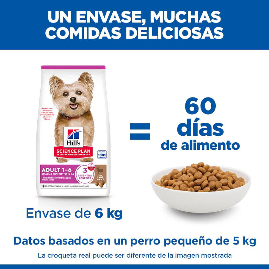 1.5 kg Hills Adult Small y Mini Science Plan Cordeiro ra&ccedil;&atilde;o para c&atilde;es, , large Imagem n&uacute;mero 6
