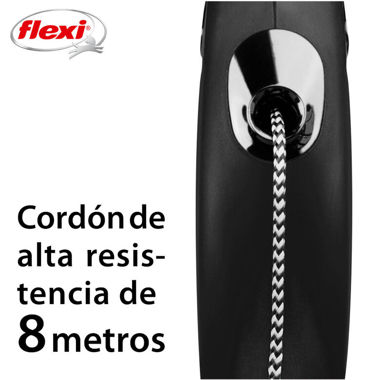 Flexi New Classic Trela extensível com cordão preto para cães,  Imagem número 3 Flexi New Classic Trela extensível com cordão preto para cães, , large Imagem número 3