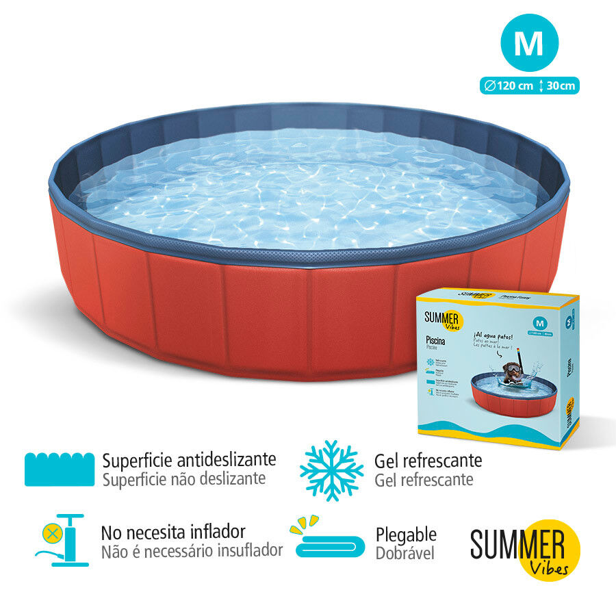 Summer Vibes Piscina Vermelha para c&atilde;es, , large Imagem n&uacute;mero 3