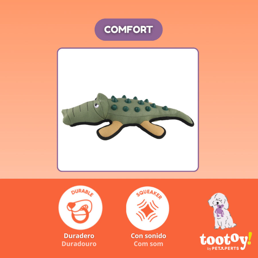 Tootoy! Comfort Brinquedo crocodilo resistente para c&atilde;es, , large Imagem n&uacute;mero 4