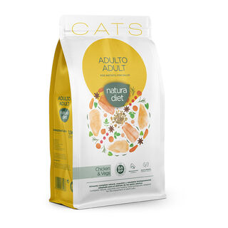 Pienso Natura Diet Adult de pollo para gatos Natura Diet Adult Frango ração para gatos