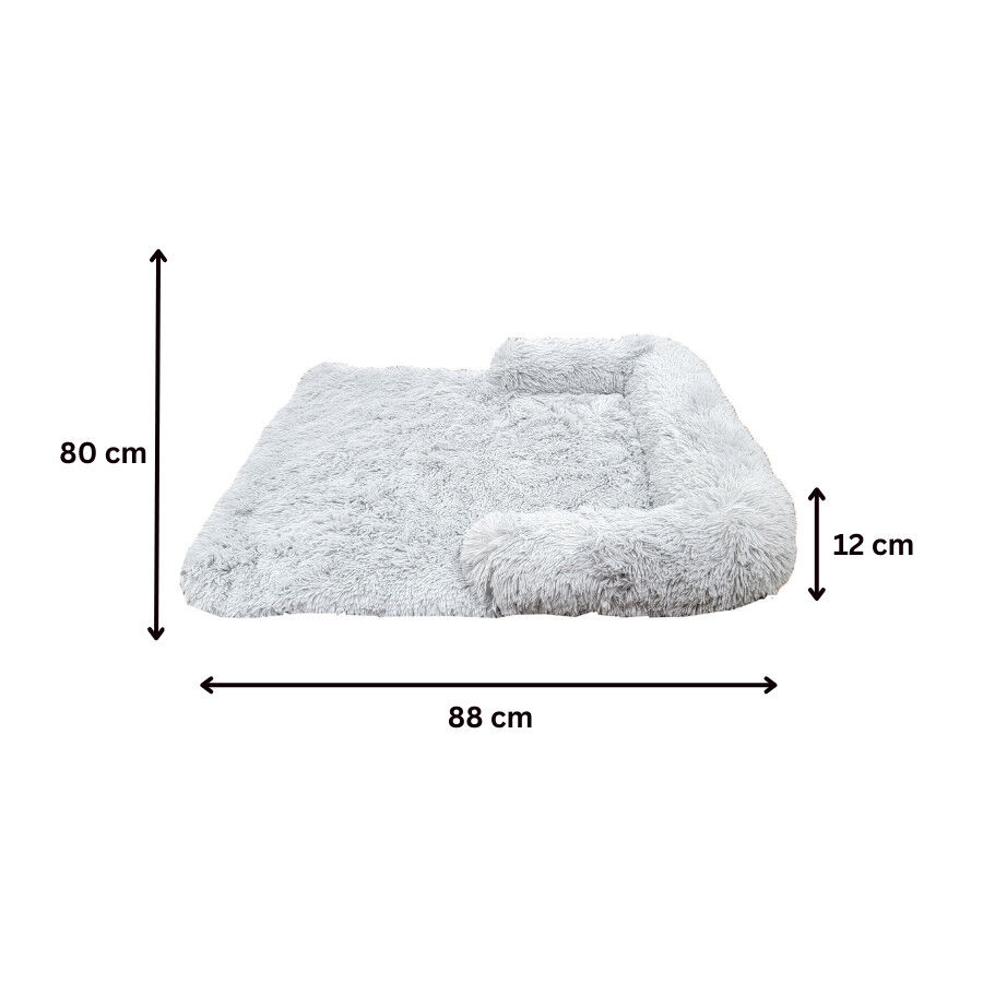 Leeby Cama Anti-Stress Cinzenta para c&atilde;es, , large Imagem n&uacute;mero 5