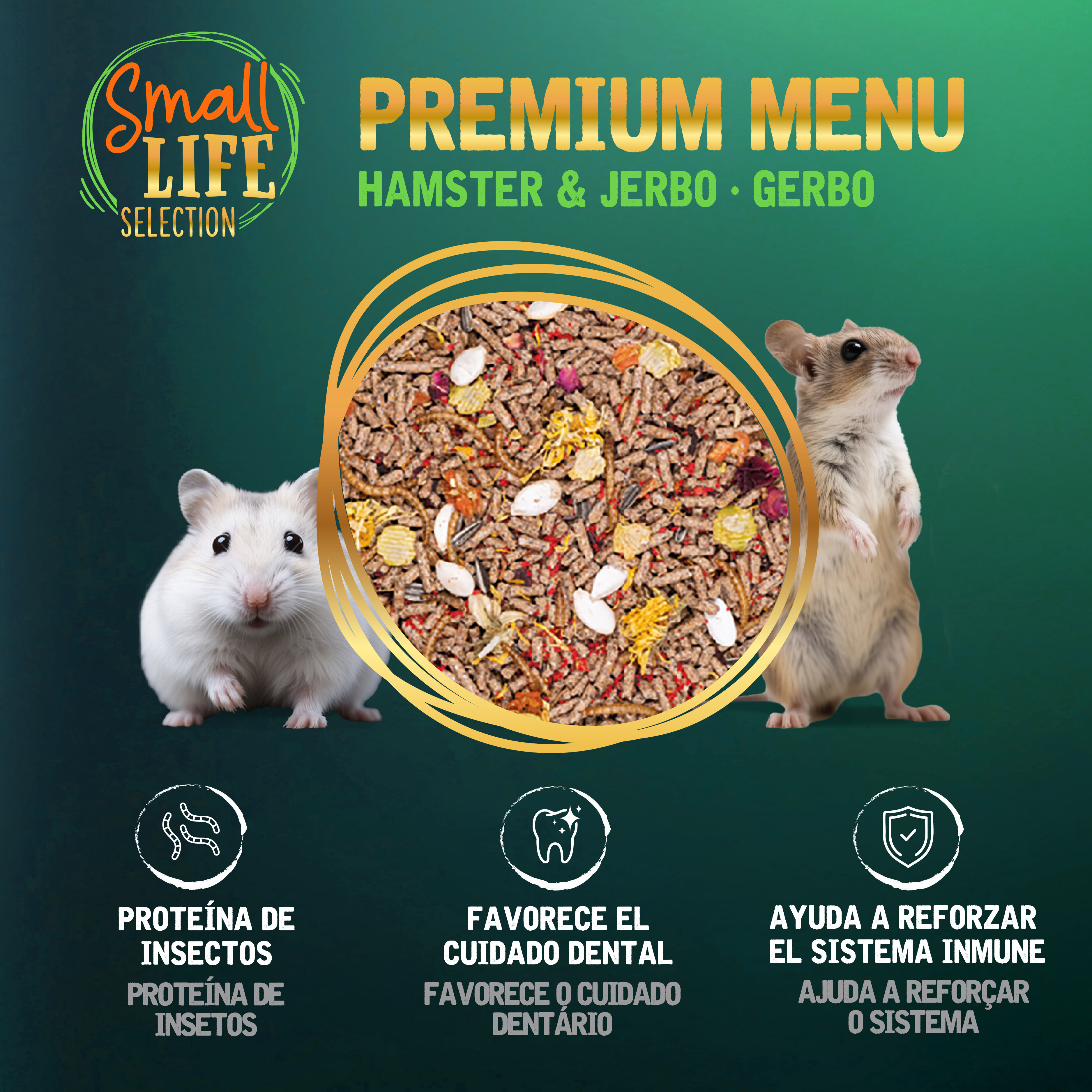 0.8 kg Small Life Premium Men&uacute; Comida para hamster, , large Imagem n&uacute;mero 3