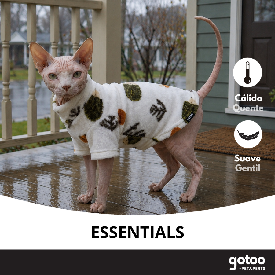 Gotoo Camisola Polar com Padr&atilde;o de Ouri&ccedil;os para gatos, , large Imagem n&uacute;mero 6