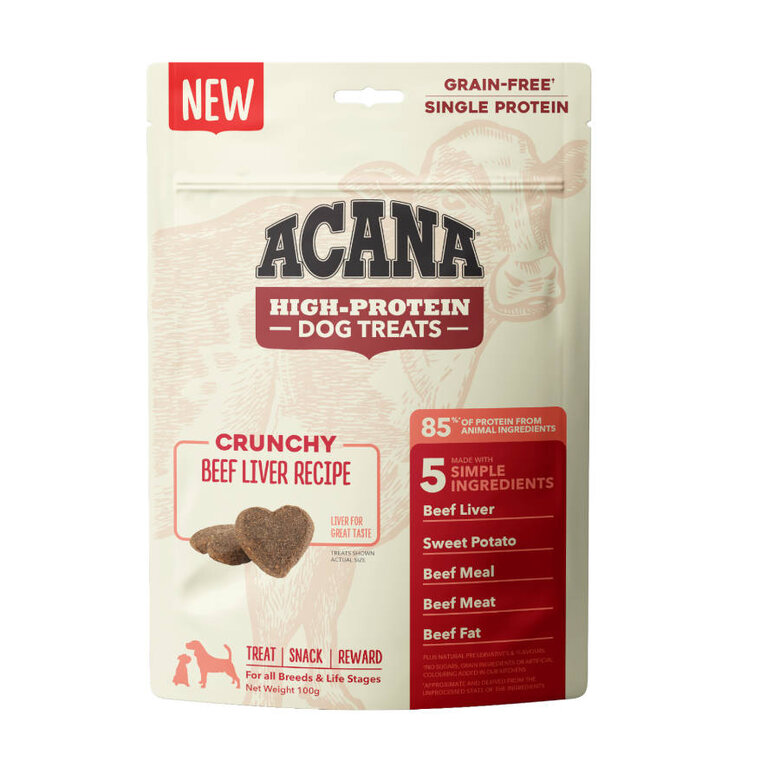 100 g Acana  High Protein biscoitos de boi para cães,  Imagem número 1 100 g Acana  High Protein biscoitos de boi para cães, , large Imagem número 1