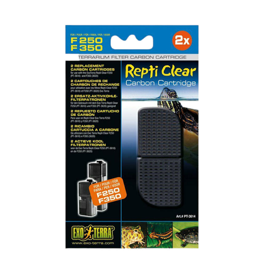 Exo terra Esponja de Carv&atilde;o de Recarga filtro Reptil Clear F250/F350 para terr&aacute;rios, , large Imagem n&uacute;mero 1