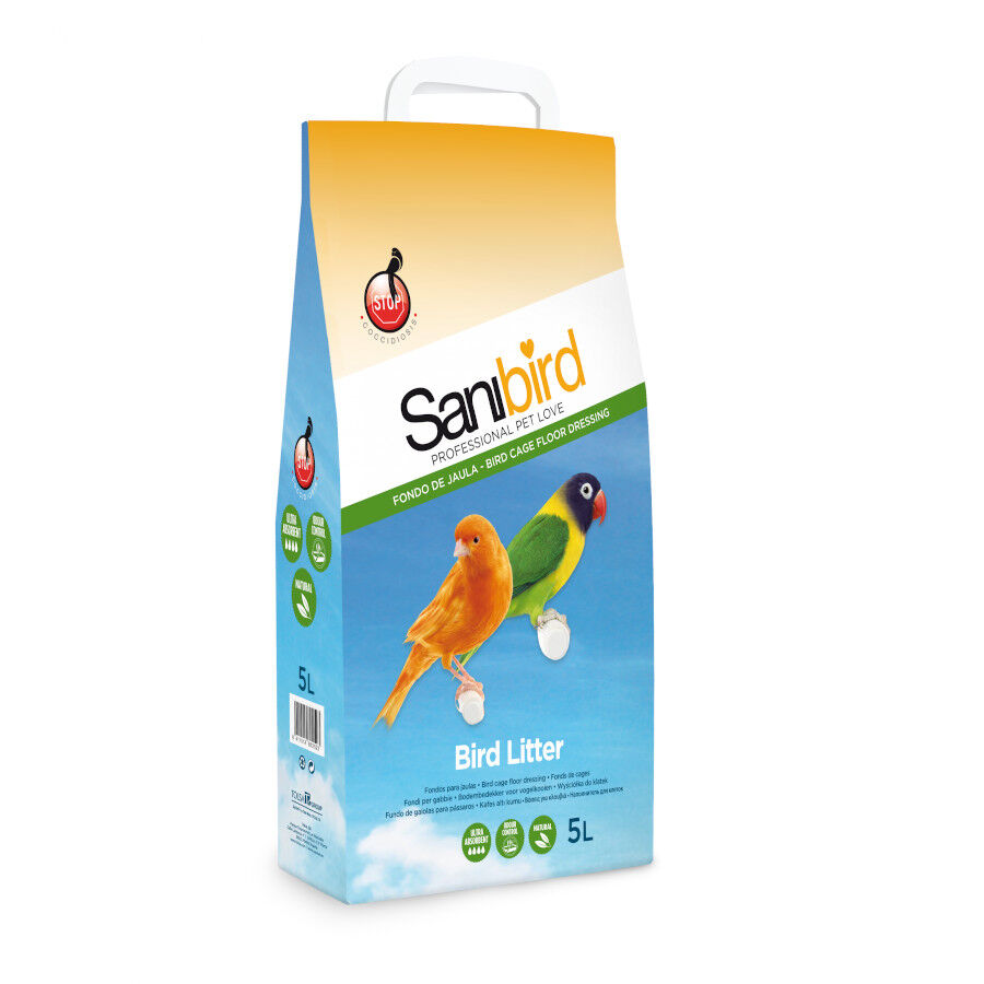 5 L Sanibird Areia Absorvente para p&aacute;ssaros, , large Imagem n&uacute;mero 3