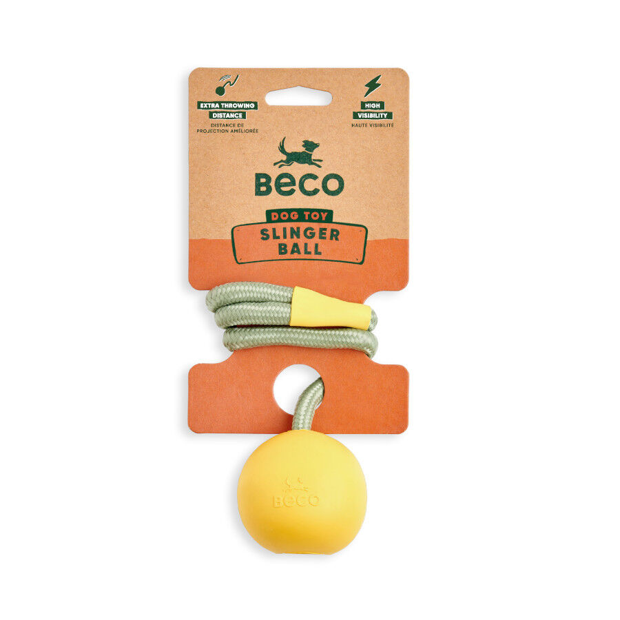 BECO Mordedor bola de lan&ccedil;ar amarela para c&atilde;es, , large Imagem n&uacute;mero 5
