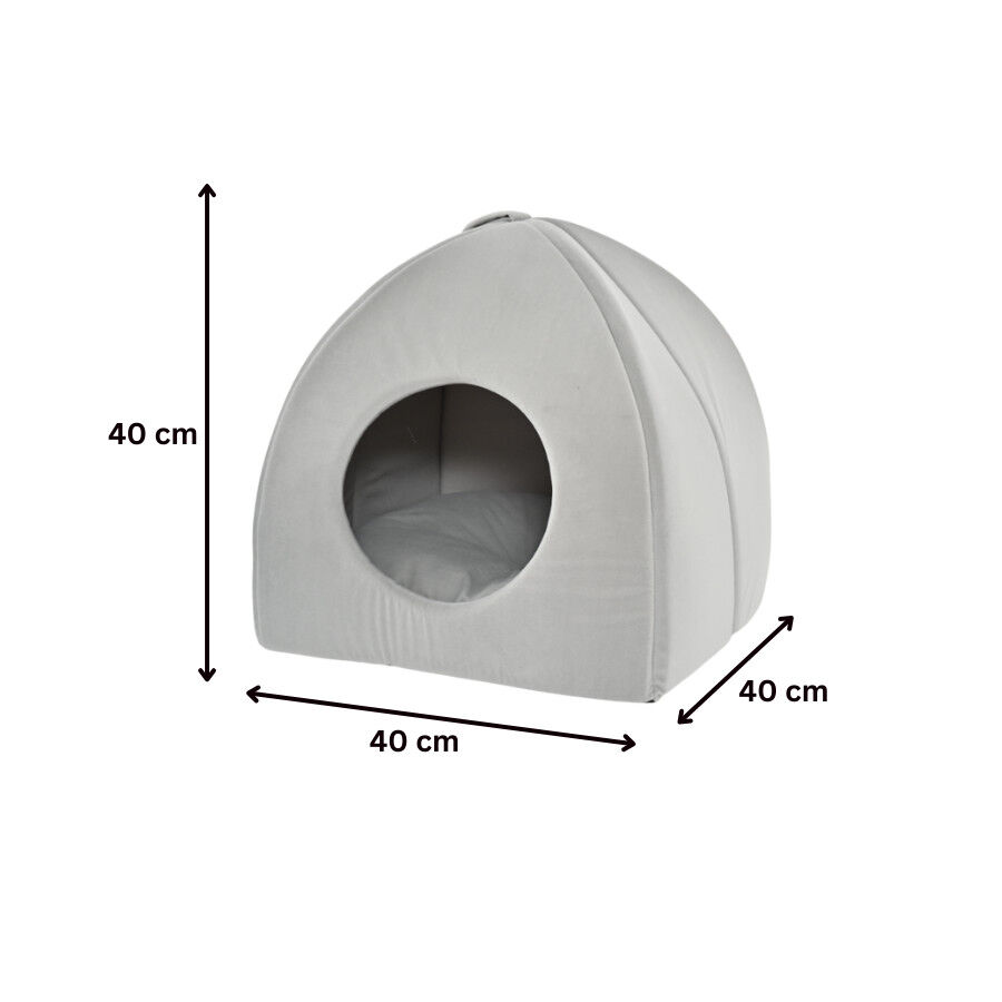 Leeby Cama igl&uacute; cinzenta para gatos, , large Imagem n&uacute;mero 5