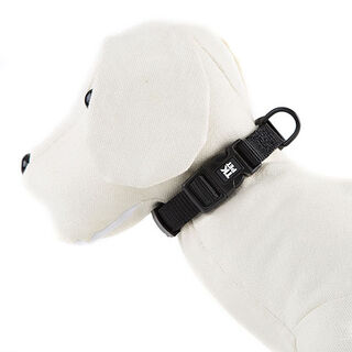 TK-Pet Neo Classic Coleira de Nylon Preta para cães