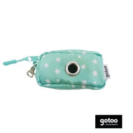 Gotoo Porta-sacos estampado verde para cães