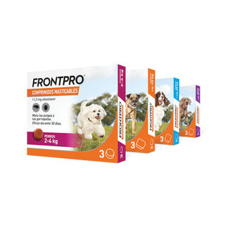 Frontpro Comprimidos Mastigáveis Antiparasitários para cães