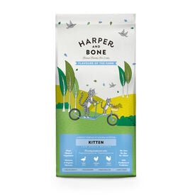 Harper & Bone Flavours Farm Ra&ccedil;&atilde;o de frango e peru para gatinhos
