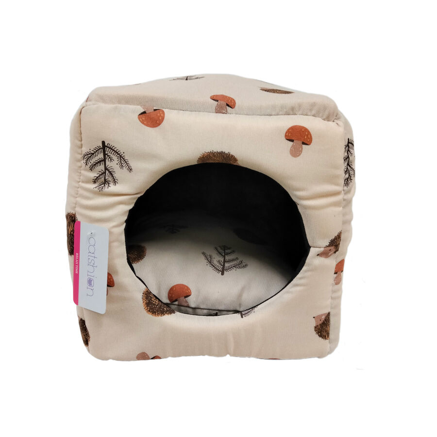 Catshion Relax Ouri&ccedil;o Cama Cubo com estampagem para gatos, , large Imagem n&uacute;mero 1