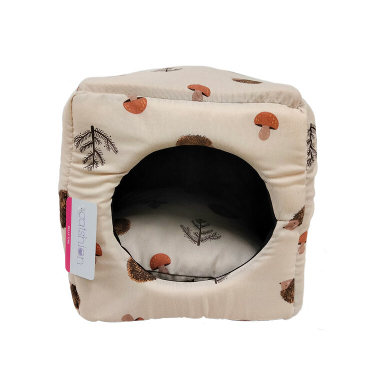 Catshion Relax Ouriço Cama Cubo com estampagem para gatos,  Imagem número 1 Catshion Relax Ouriço Cama Cubo com estampagem para gatos, , large Imagem número 1