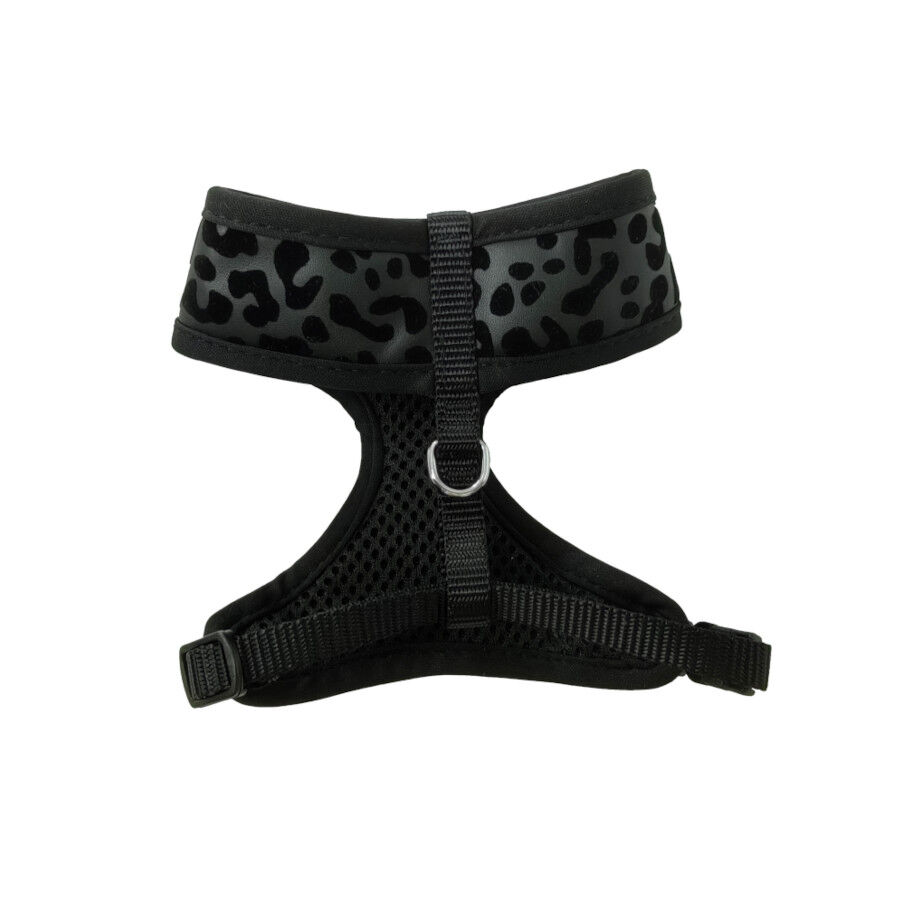 Gotoo Coleira e Peitoral Estampado Animal Preto para Gatos, , large Imagem n&uacute;mero 3