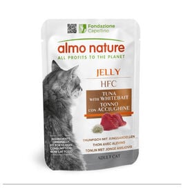 Almo Nature HFC Atum com Peixe Branco em Gelatina sachê para gatos
