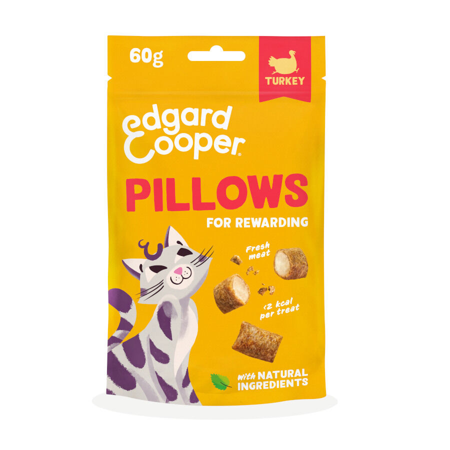 60 g Edgard & Cooper Pillows Snack de peru para gatos , , large Imagem n&uacute;mero 1