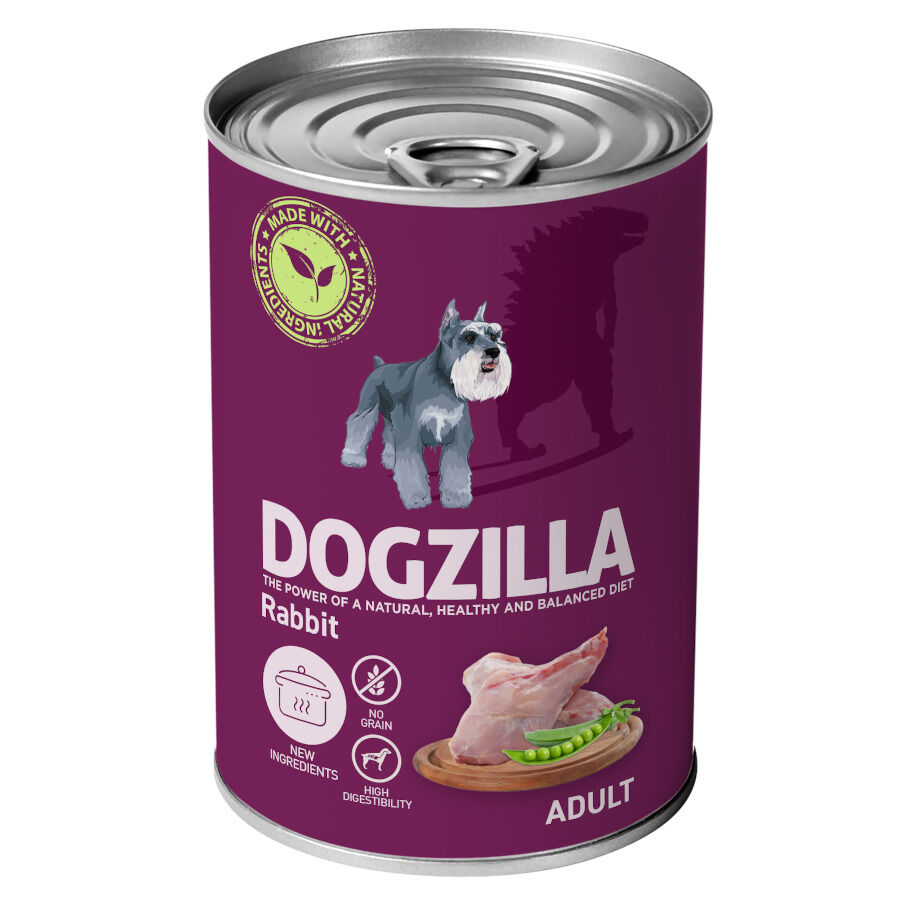 800 g Dogzilla Adult Coelho em lata para c&atilde;es, , large Imagem n&uacute;mero 1